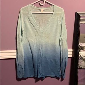 Banana Republic ombre long sleeve shirt